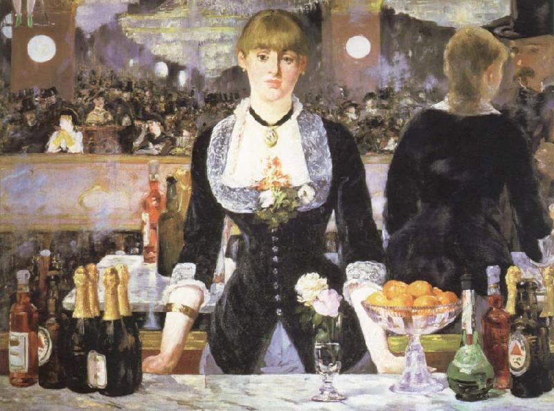 Edouard Manet a bar at the folies bergere oil painting picture